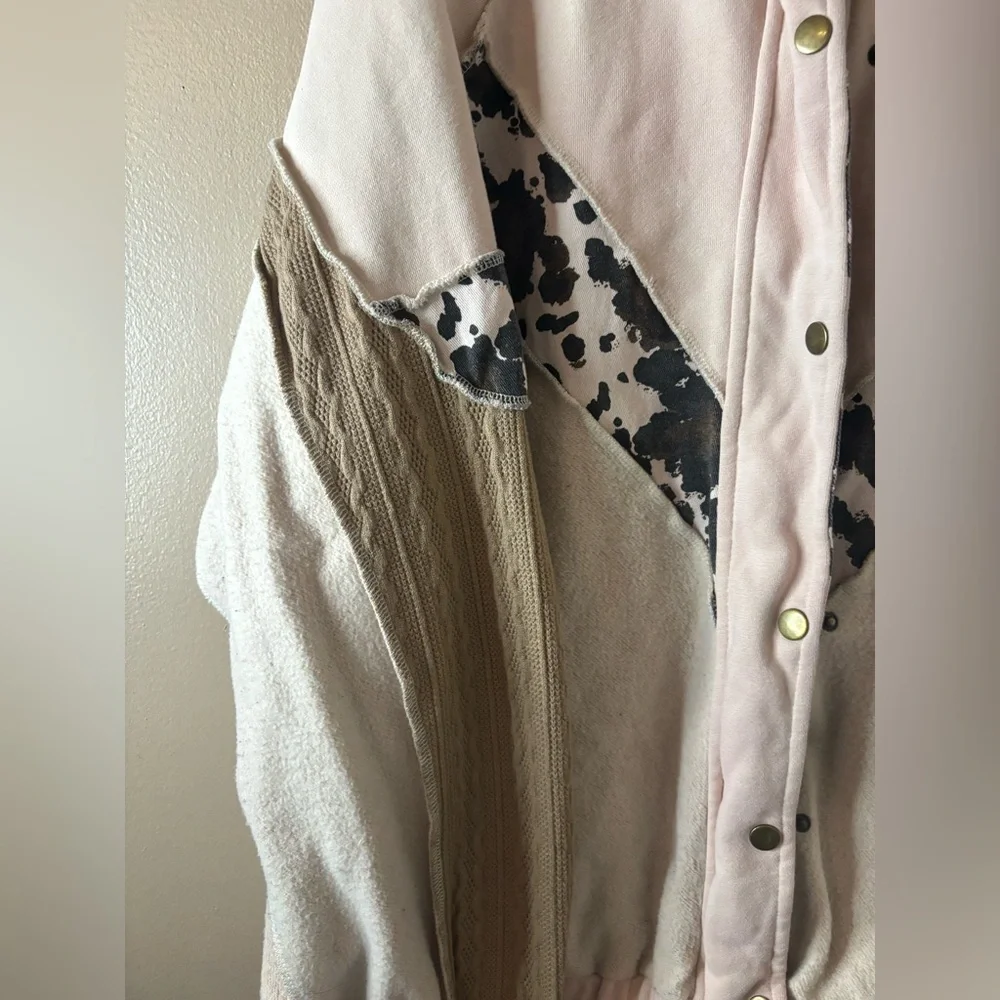BKE beige and pink jacket - Picture 3 of 4